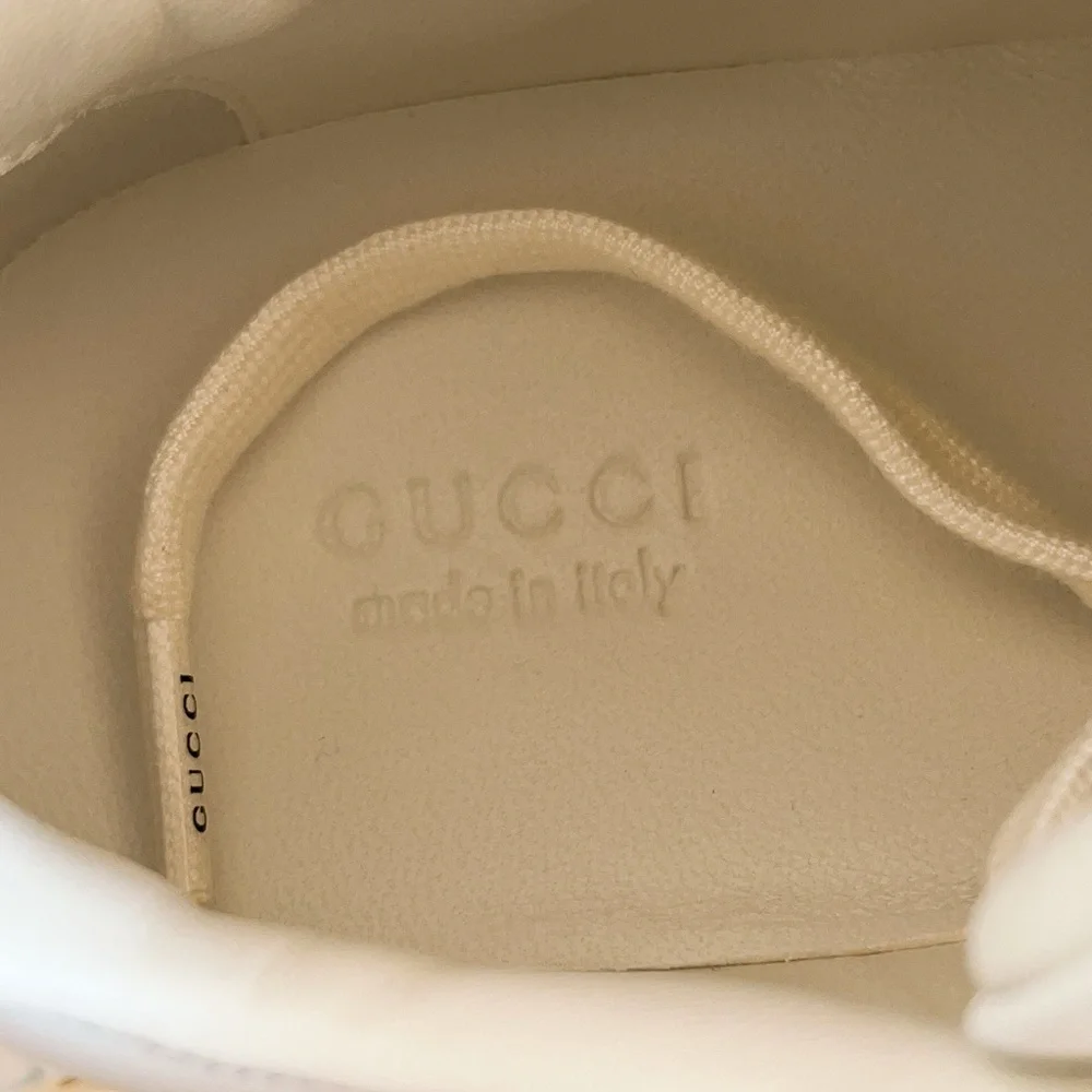 Gucci Women’s Women’s Bicolor Web Low-Top Sneakers - Picture 7 of 16